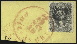 Sale 984, Lot 207, 24c-90c 1860 Issue (Scott 37-39)