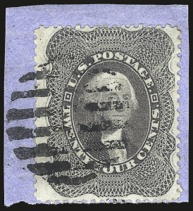 Sale 984, Lot 208, 24c-90c 1860 Issue (Scott 37-39)