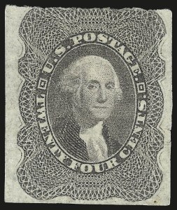 Sale 984, Lot 210, 24c-90c 1860 Issue (Scott 37-39)