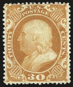Sale 984, Lot 212, 24c-90c 1860 Issue (Scott 37-39)