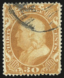 Sale 984, Lot 216, 24c-90c 1860 Issue (Scott 37-39)