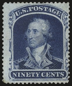 Sale 984, Lot 223, 24c-90c 1860 Issue (Scott 37-39)