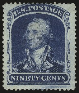 Sale 984, Lot 224, 24c-90c 1860 Issue (Scott 37-39)