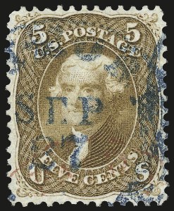 Sale Number 984, Lot Number 280, 1861-66 Issue (Scott 63-68) Sale Number 984, Lot Number 280, 1861-66 Issue (Scott 63-68)