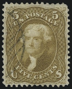 Sale 984, Lot 282, 1861-66 Issue (Scott 63-68)