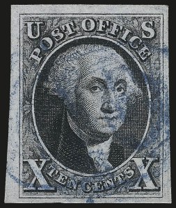 Sale Number 984, Lot Number 33, 1847 Issue (Scott 1-2)
