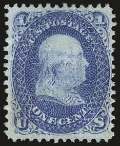 Sale 984, Lot 331, 1867-68 Grilled Issue (E Grill - Scott 86-91)