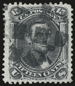 Sale 984, Lot 334, 1867-68 Grilled Issue (E Grill - Scott 86-91)