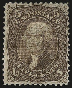 Sale 984, Lot 337, 1867-68 Grilled Issue (F Grill - Scott 92-101)
