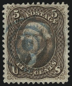 Sale 984, Lot 338, 1867-68 Grilled Issue (F Grill - Scott 92-101)
