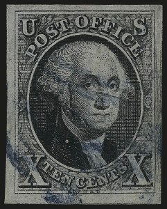Sale Number 984, Lot Number 34, 1847 Issue (Scott 1-2)