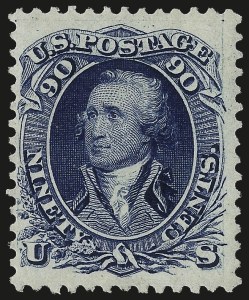 Sale 984, Lot 358, 1875 Re-Issue of 1861-66 Issue (Scott 102-111)
