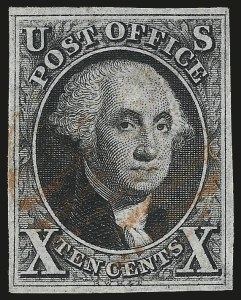 Sale 984, Lot 37, 1847 Issue (Scott 1-2)