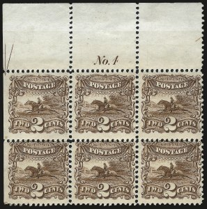 Sale 984, Lot 370, 1c-2c 1869 Pictorial Issue (Scott 112-113)