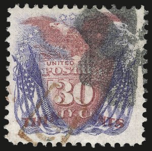 Sale 984, Lot 424, 12c-90c 1869 Pictorial Issue (Scott 117-122)