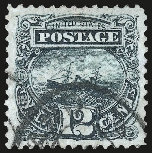 Sale 984, Lot 448, 1875 Re-Issue of 1869 Pictorial Issue (Scott 123-133a)