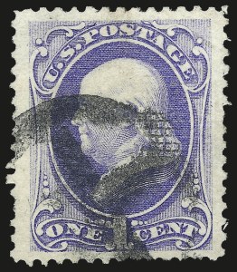 Sale 984, Lot 456, 1870-71 National Bank Note Co. Grilled Issue (Scott 134-144)