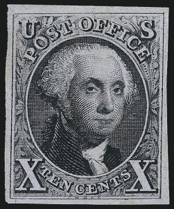 Sale 984, Lot 46, 1875 Reproduction of 1847 Issue (Scott 3-4)