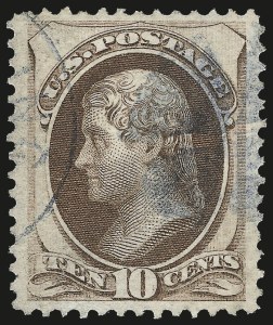 Sale 984, Lot 463, 1870-71 National Bank Note Co. Grilled Issue (Scott 134-144)