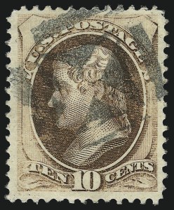 Sale 984, Lot 465, 1870-71 National Bank Note Co. Grilled Issue (Scott 134-144)