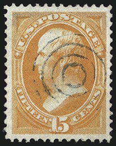 Sale 984, Lot 468, 1870-71 National Bank Note Co. Grilled Issue (Scott 134-144)