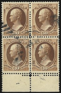Sale 984, Lot 516, 1881-87 American Bank Note Co. Issues (Scott 205-218)