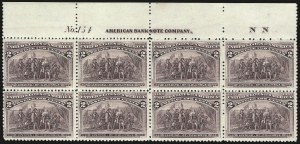 Sale 984, Lot 543, 1893 Columbian Issue (1c thru 8c, Scott 230-236)