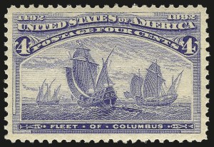 Sale 984, Lot 545, 1893 Columbian Issue (1c thru 8c, Scott 230-236)