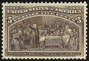Sale Number 984, Lot Number 547, 1893 Columbian Issue (1c thru 8c, Scott 230-236)