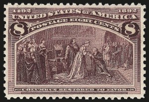Sale Number 984, Lot Number 550, 1893 Columbian Issue (1c thru 8c, Scott 230-236)