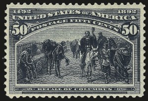 Sale 984, Lot 562, 1893 Columbian Issue (10c thru $1.00, Scott 237-241)