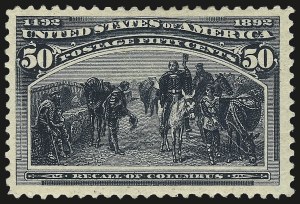 Sale 984, Lot 563, 1893 Columbian Issue (10c thru $1.00, Scott 237-241)