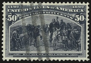 Sale 984, Lot 565, 1893 Columbian Issue (10c thru $1.00, Scott 237-241)
