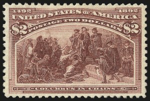 Sale 984, Lot 580, 1893 Columbian Issue ($2.00 thru $5.00, Scott 242-245)