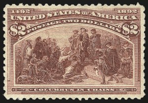 Sale 984, Lot 581, 1893 Columbian Issue ($2.00 thru $5.00, Scott 242-245)