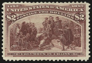 Sale 984, Lot 583, 1893 Columbian Issue ($2.00 thru $5.00, Scott 242-245)