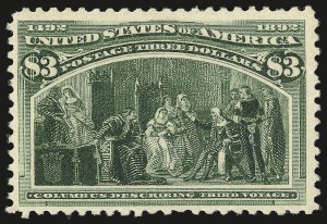 Sale 984, Lot 594, 1893 Columbian Issue ($2.00 thru $5.00, Scott 242-245)