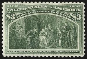 Sale 984, Lot 597, 1893 Columbian Issue ($2.00 thru $5.00, Scott 242-245)
