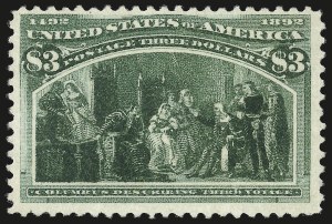 Sale 984, Lot 601, 1893 Columbian Issue ($2.00 thru $5.00, Scott 242-245)