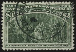 Sale 984, Lot 603, 1893 Columbian Issue ($2.00 thru $5.00, Scott 242-245)