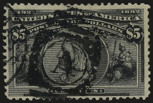 Sale 984, Lot 629, 1893 Columbian Issue ($2.00 thru $5.00, Scott 242-245)