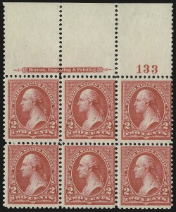 Sale 984, Lot 634, 1894 Unwatermarked Bureau Issue (Scott 246-263)