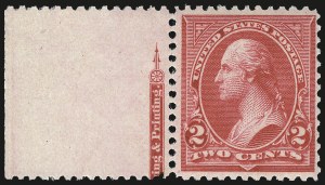 Sale 984, Lot 635, 1894 Unwatermarked Bureau Issue (Scott 246-263)