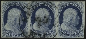 Sale 984, Lot 65, 1c 1851-56 Issue (Scott 5-9)