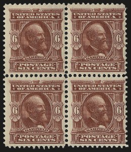 Sale 984, Lot 744, 1902-08 Issues (Scott 300-313), 6c Claret (305) Sale 984, Lot 744, 1902-08 Issues (Scott 300-313)