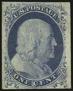 Sale 984, Lot 80, 1c 1851-56 Issue (Scott 5-9)