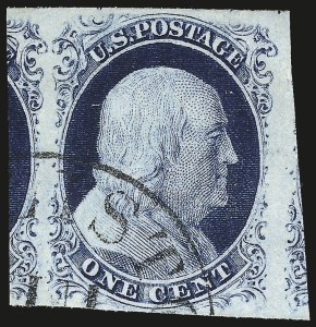 Sale 984, Lot 83, 1c 1851-56 Issue (Scott 5-9)