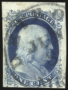 Sale 984, Lot 84, 1c 1851-56 Issue (Scott 5-9)