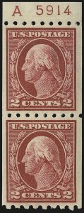 Sale 984, Lot 864, 1912-14 Washington-Franklin Issue (Scott 405-423)