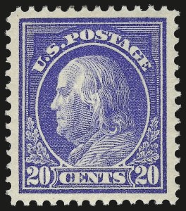 Sale 984, Lot 871, 1912-14 Washington-Franklin Issue (Scott 405-423)